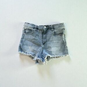 Celebrity Pink Distressed Gray Jean Shorts